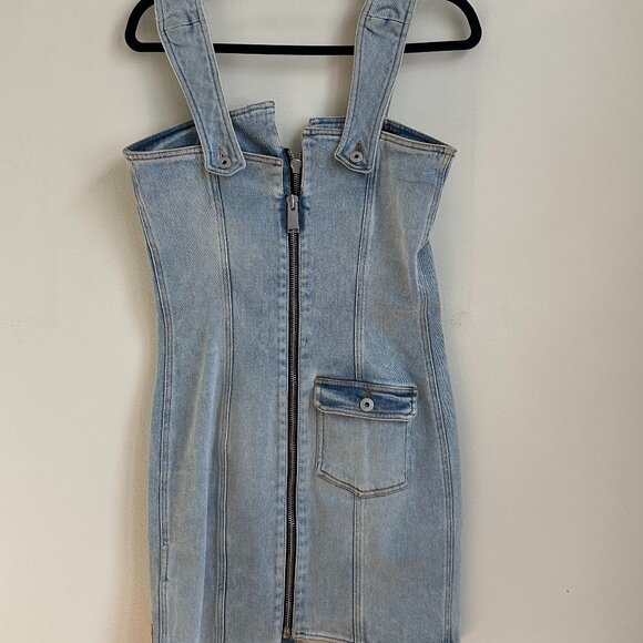 HERON PRESTON ASYMMETRICAL DENIM DRESS - One of a kind! - Picture 3 of 7